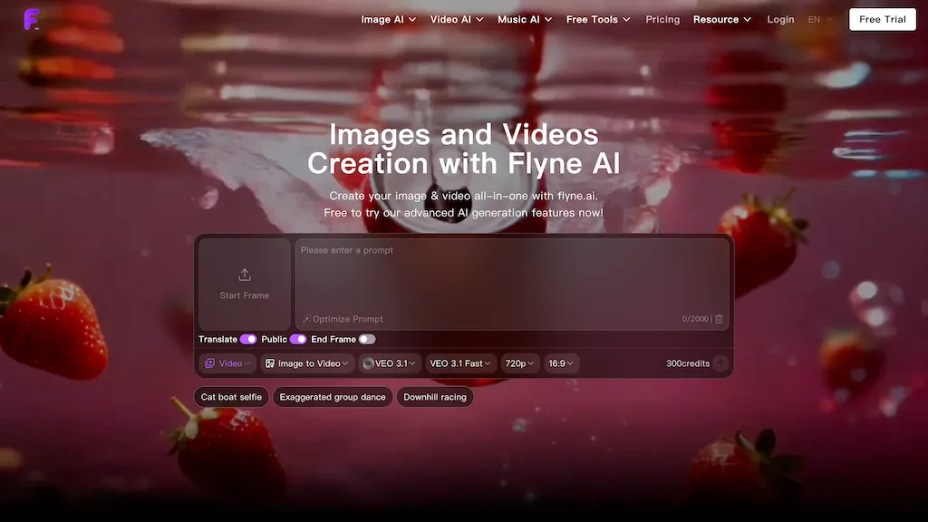 Flyne AI AI tool screenshot