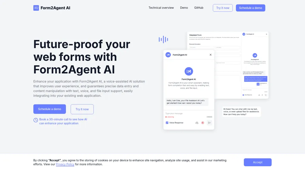 Form2Agent website