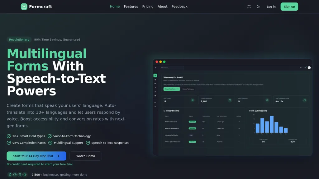 Formcraft AI tool screenshot