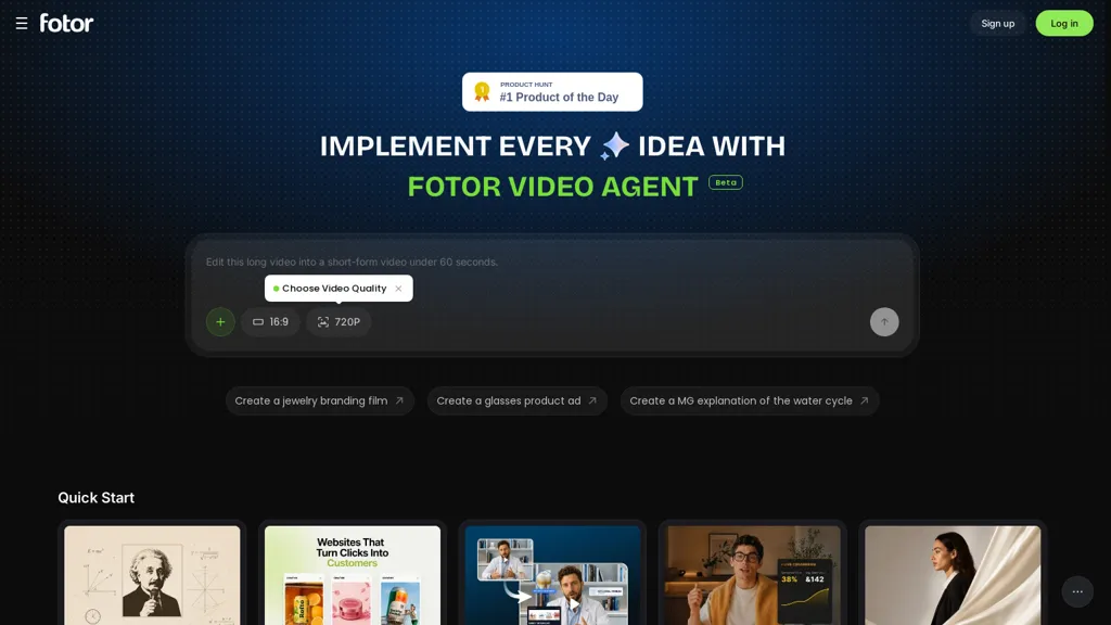 Fotor Video Agent screenshot
