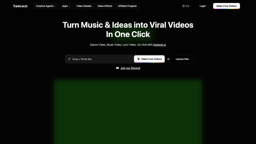 freebeat AI tool screenshot