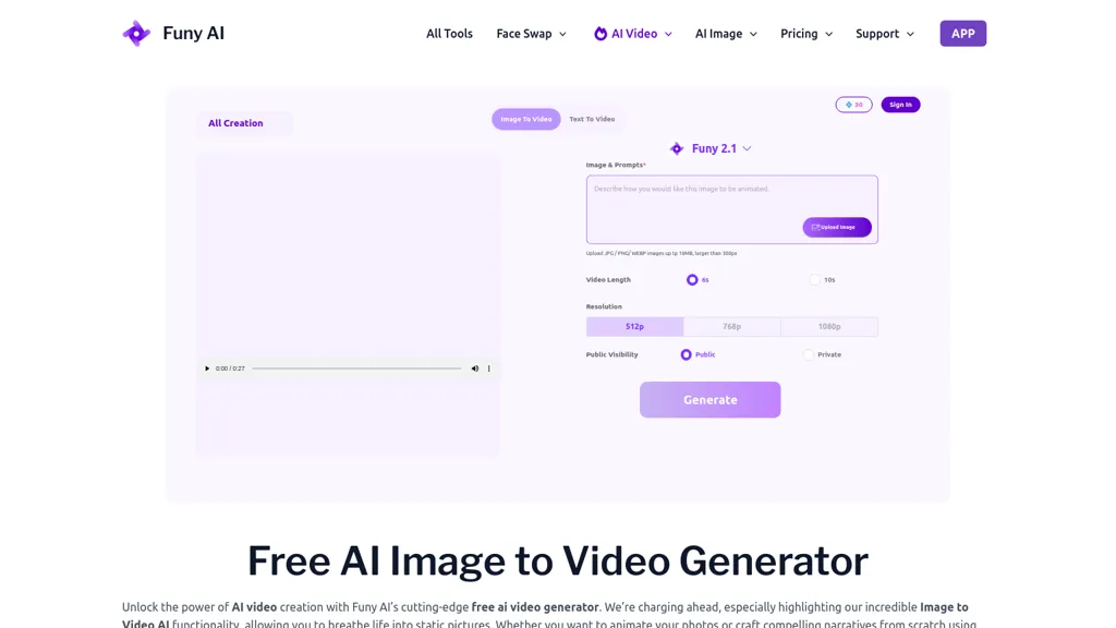 Funy: AI Video & AI Image image