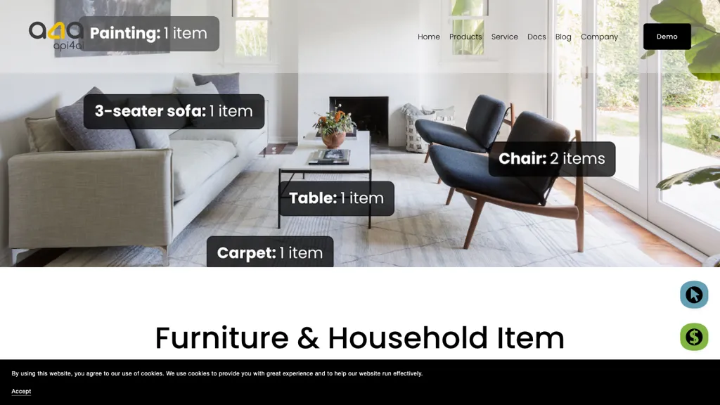 Furniture & Household Item Recognition website