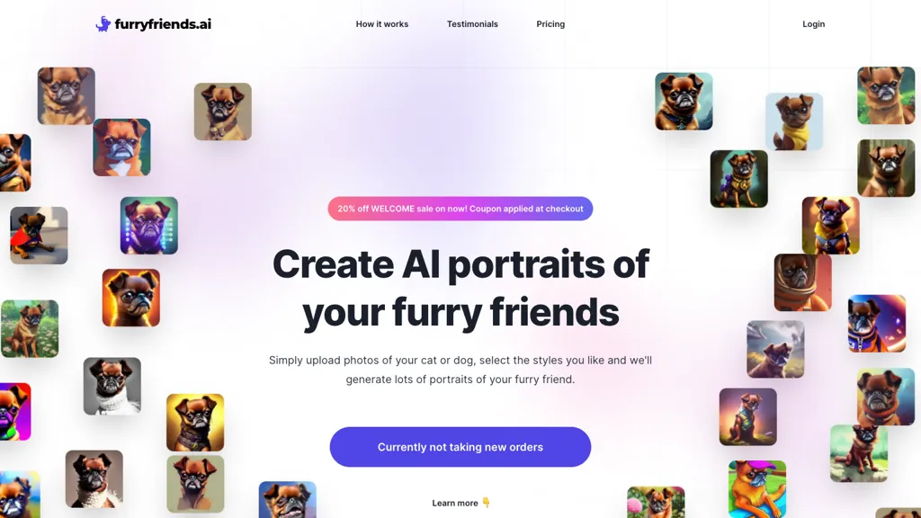 furryfriends.ai website