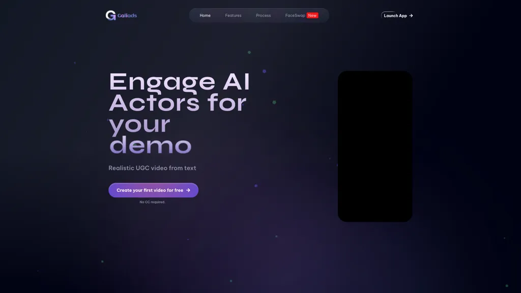 Galiads AI tool screenshot