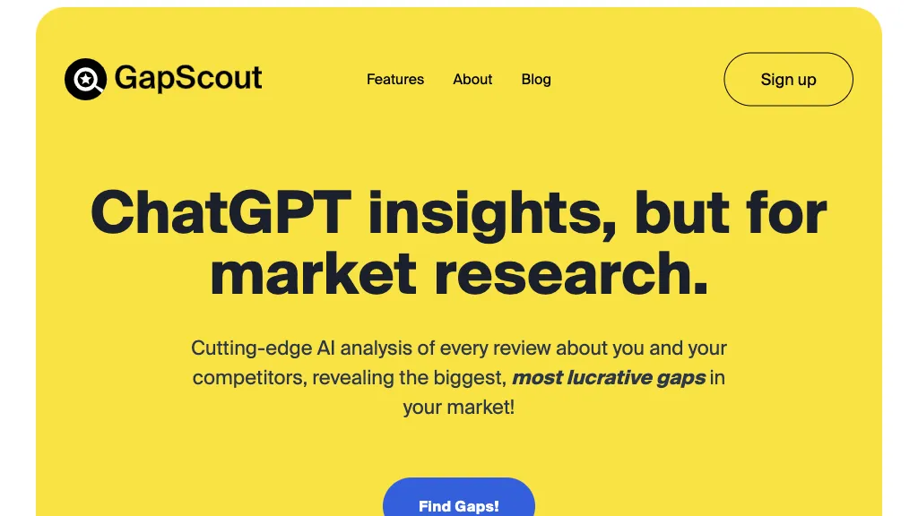 GapScout website