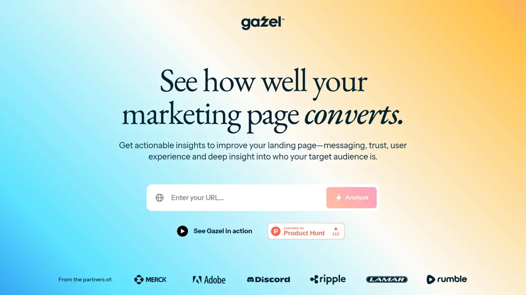 Gazel AI tool screenshot