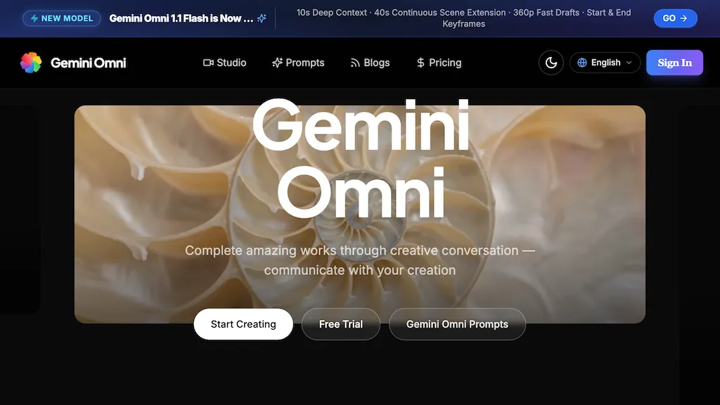 Gemini Omni screenshot