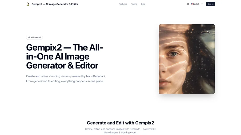 Gempix2 AI tool screenshot