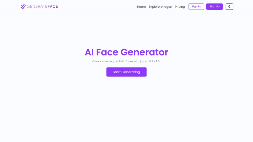 GenerateFace.com website
