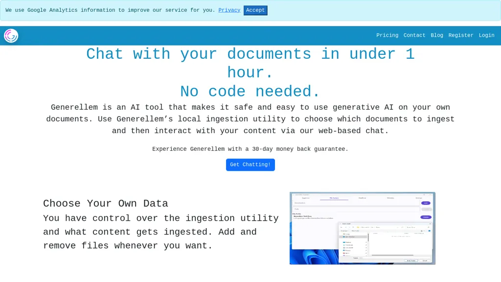 Generellem website