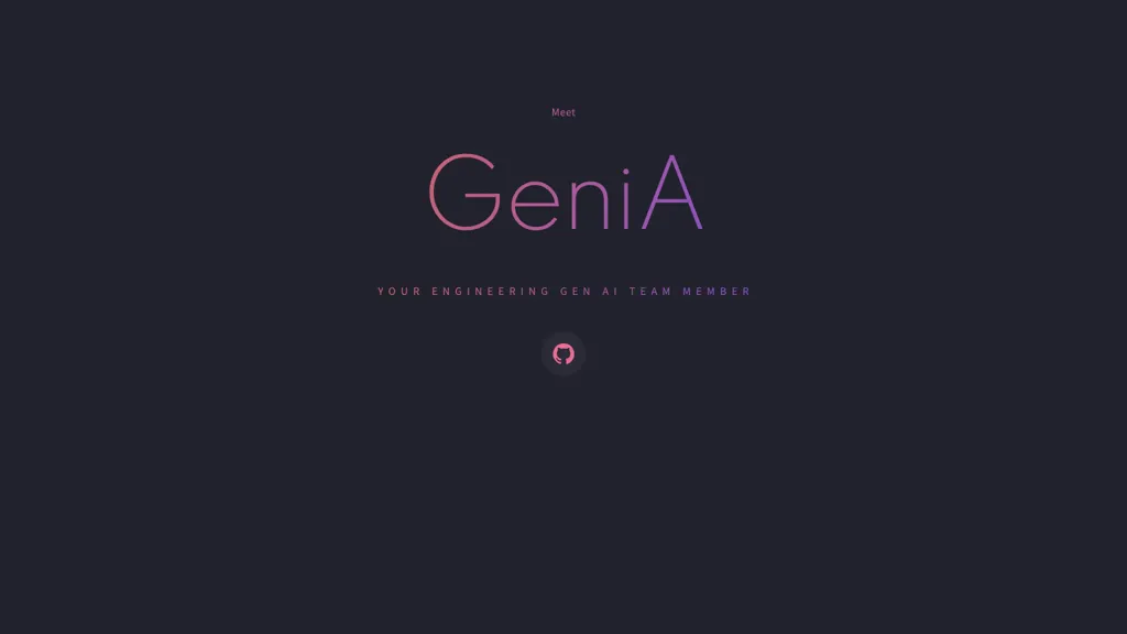 GeniA website