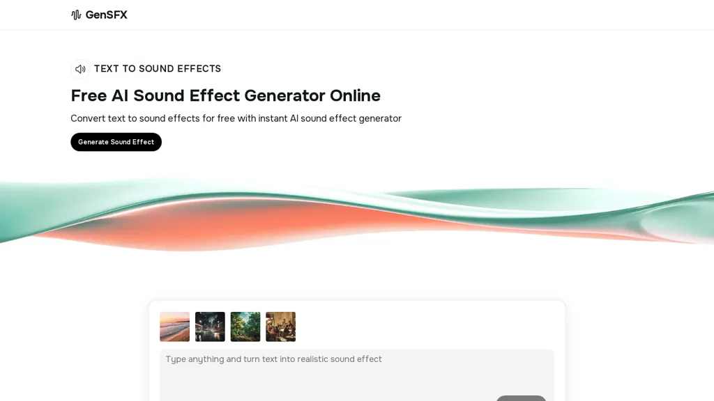 GenSFX website