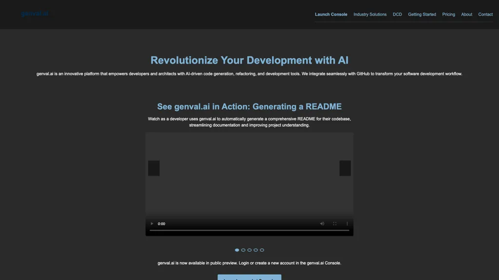 Genval AI tool screenshot