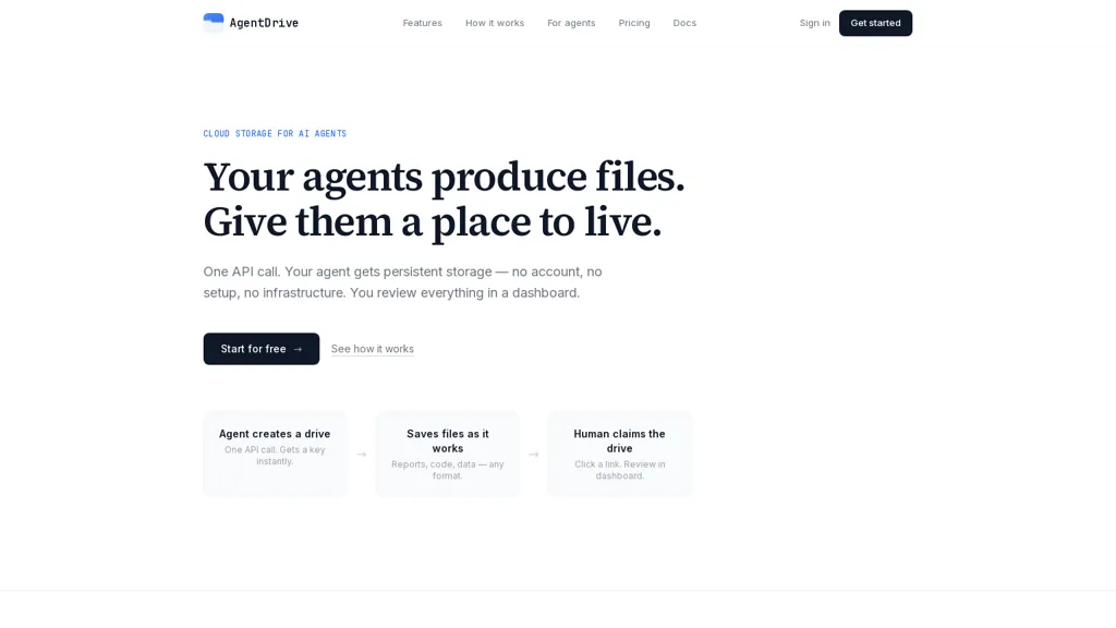 AgentDrive AI tool screenshot