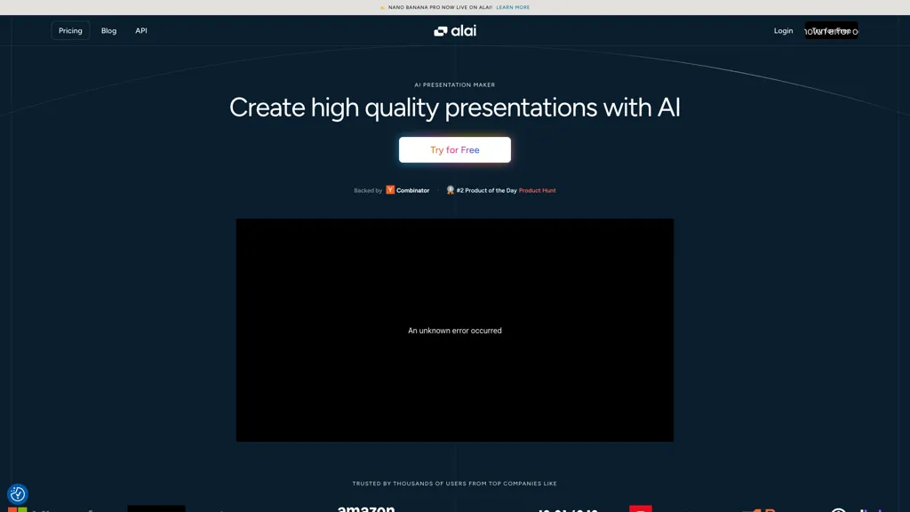 Alai AI tool screenshot