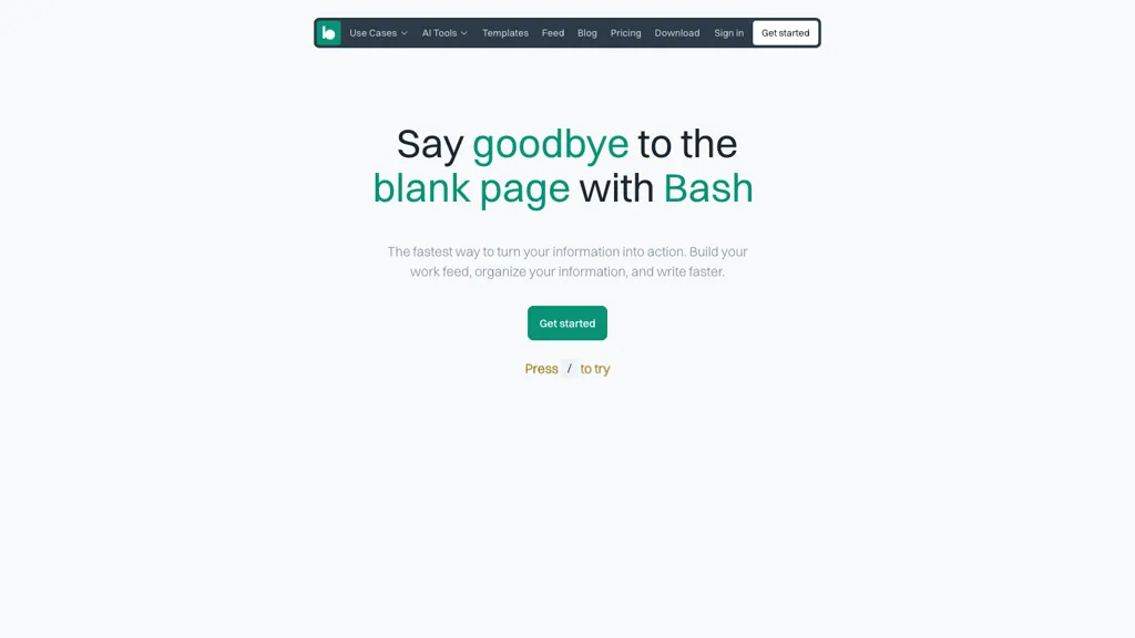Getbash.com website