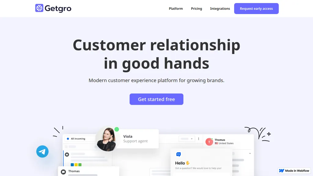 Getgro.io AI tool screenshot