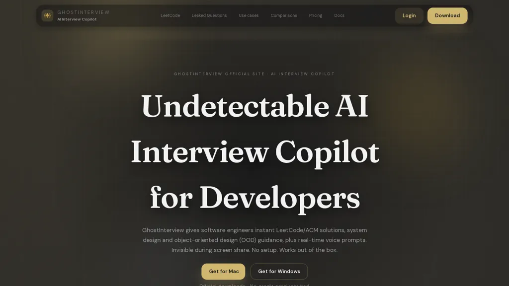 GhostInterview alternatives and competitors