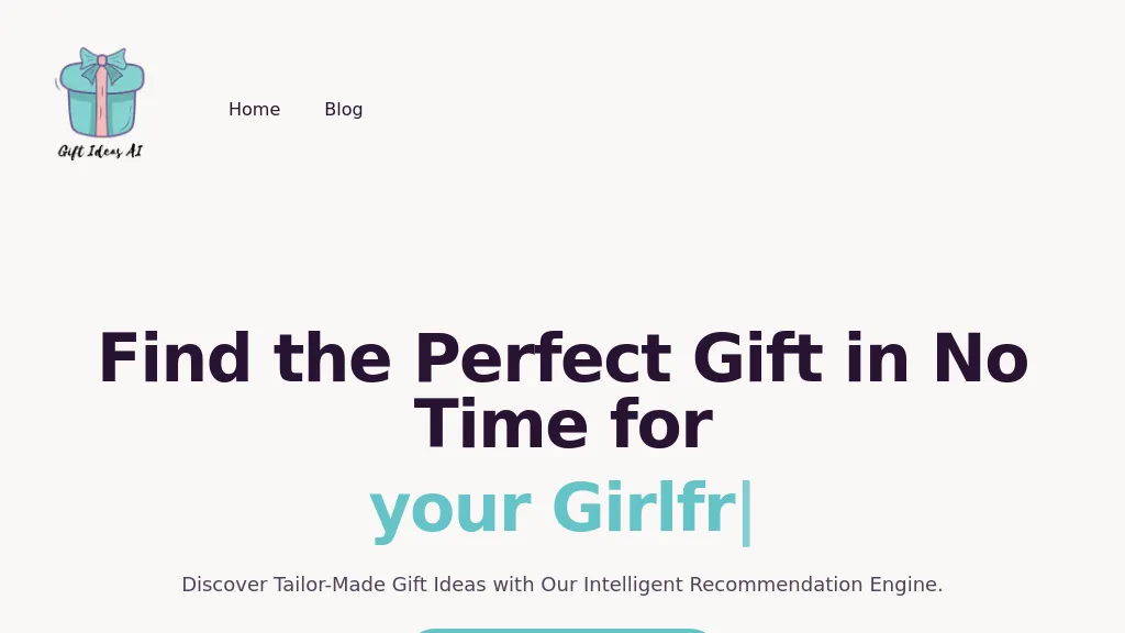 Gift Ideas AI website
