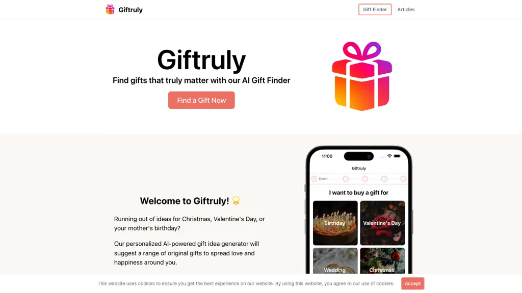 Giftruly website