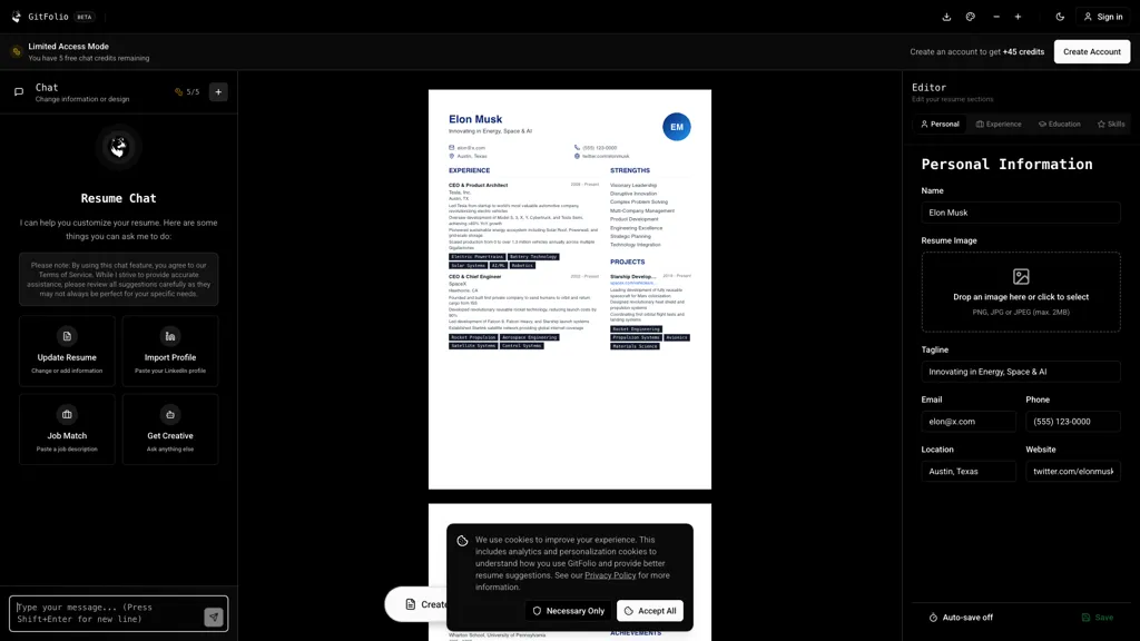 GitFolio alternatives and competitors