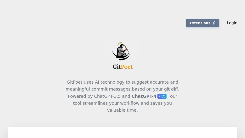 GitPoet website