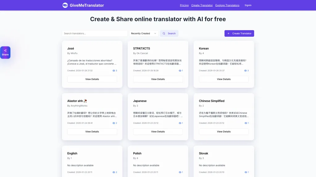 GiveMeCalculator AI tool screenshot