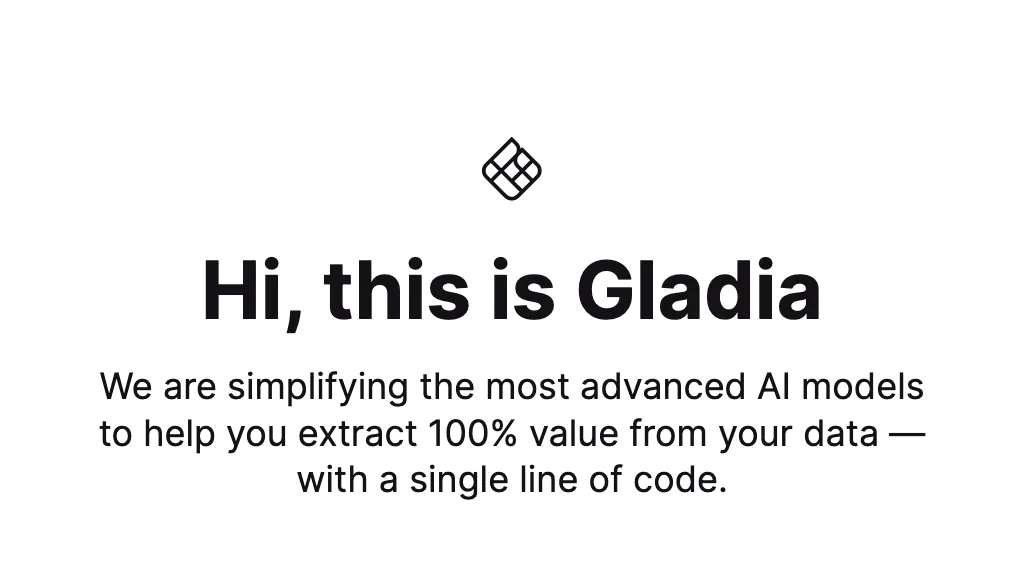 Gladia website
