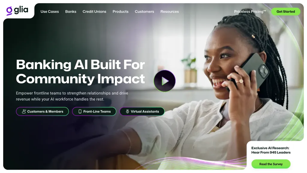 Glia AI tool screenshot