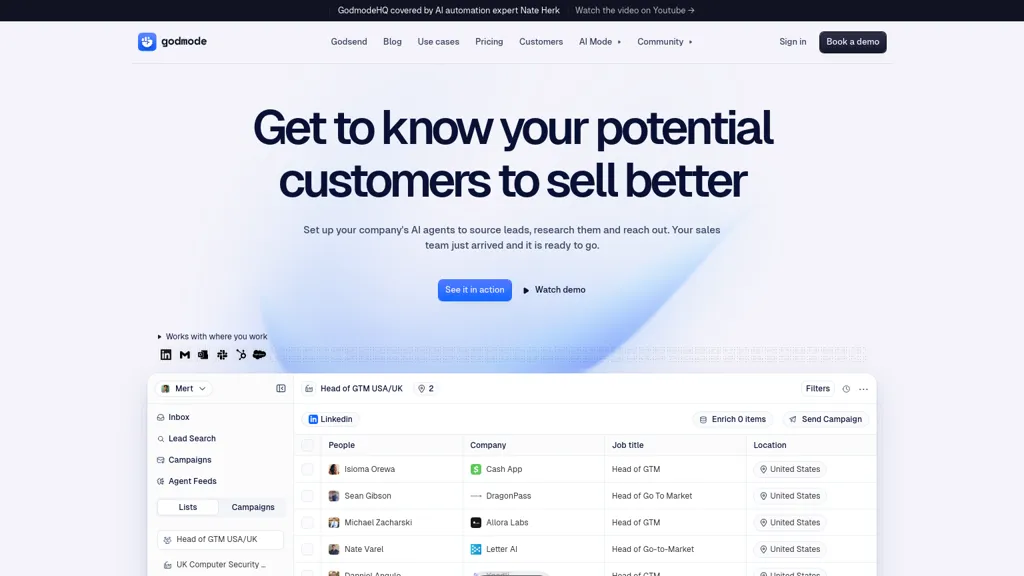 GodmodeHQ website