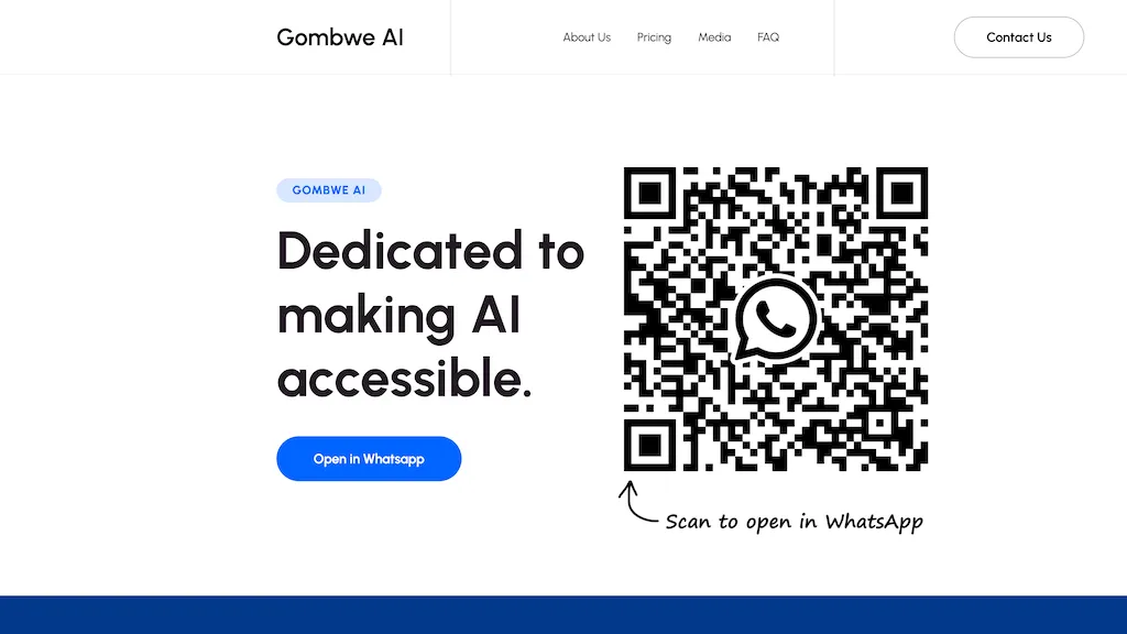 Gombwe AI website