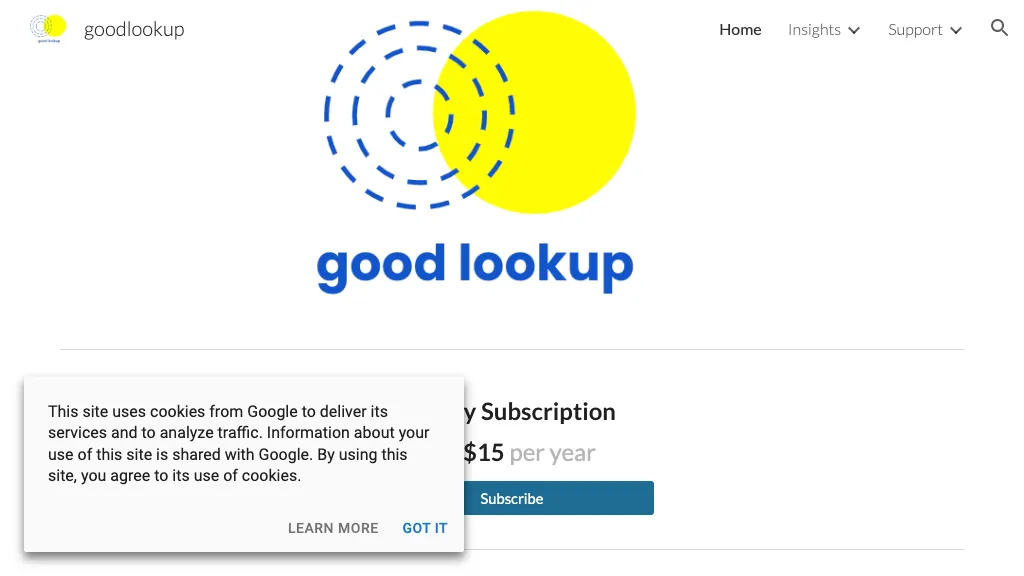 Goodlookup website