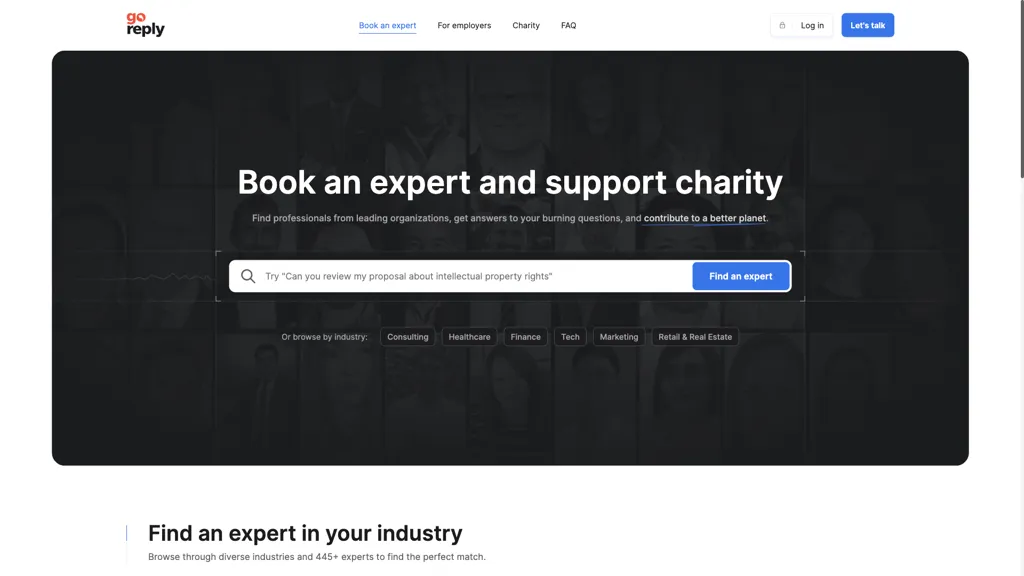 GoReply AI tool screenshot