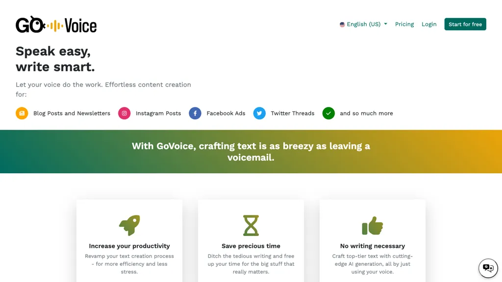 GoVoice website