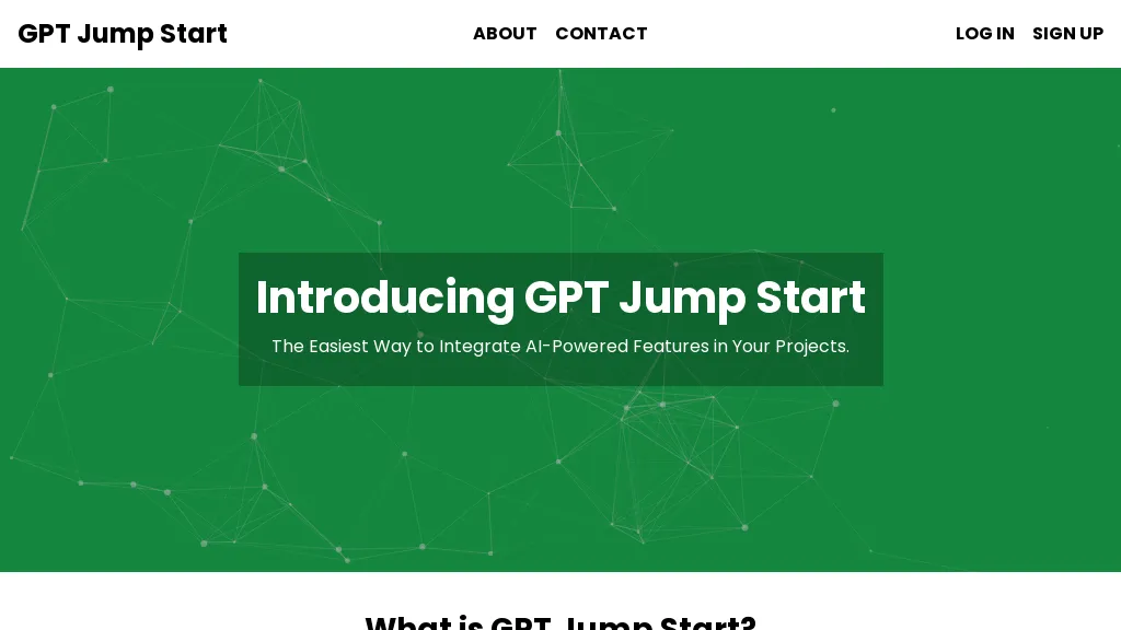 GPT Jump Start website
