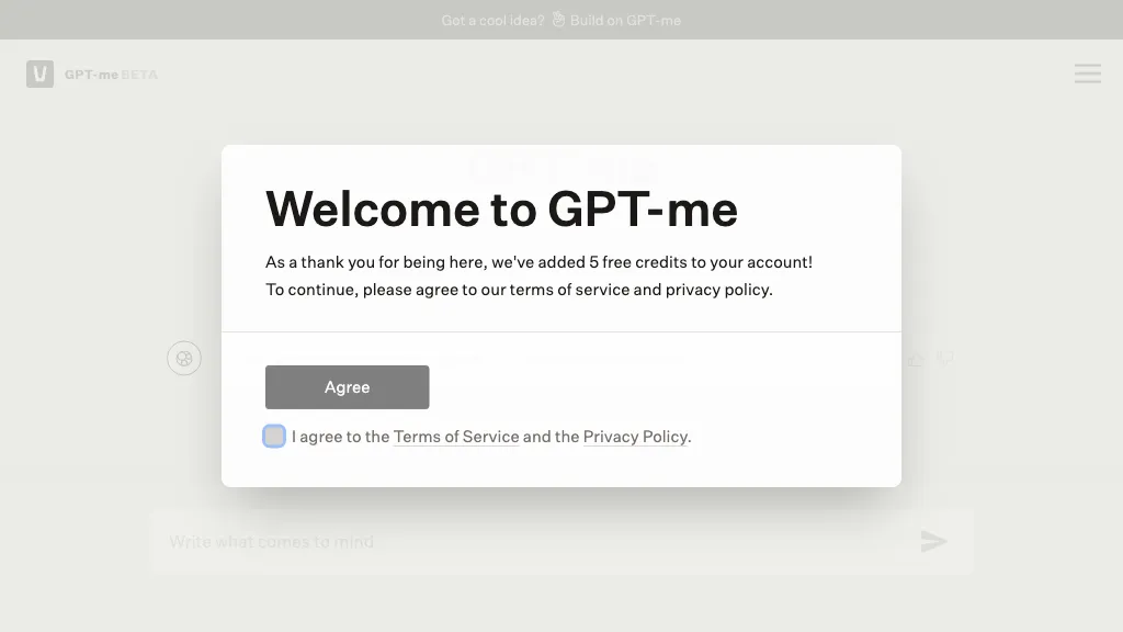 GPT-Me website
