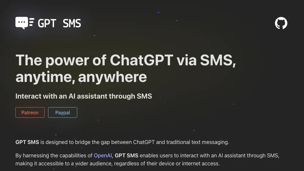 GPT SMS website