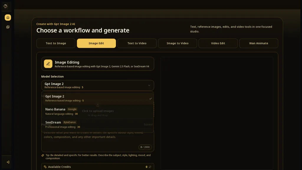 gptimage2ai.one AI tool screenshot