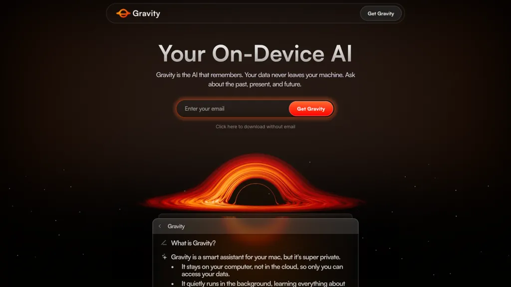 Gravity website