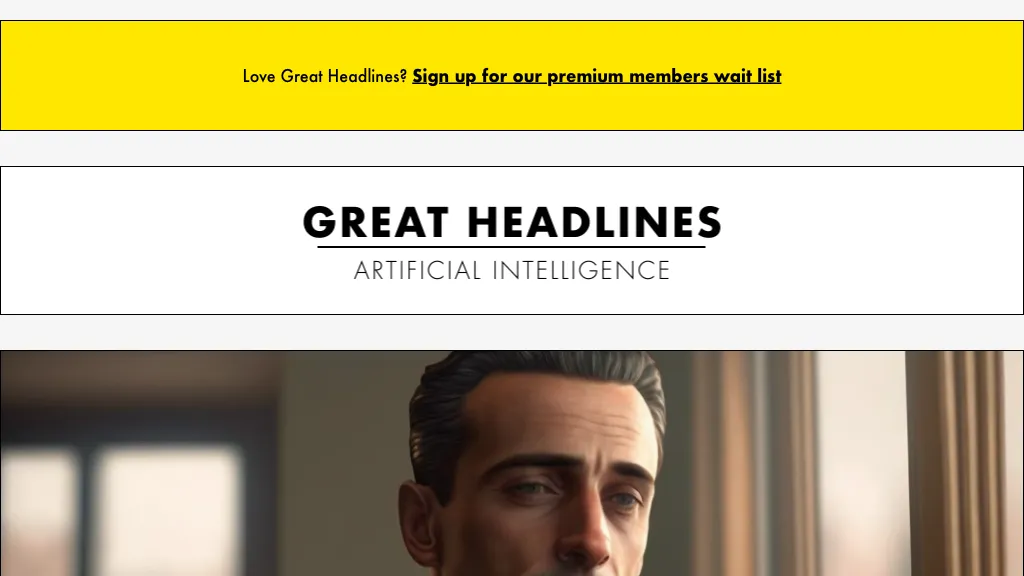 Great Headlines website