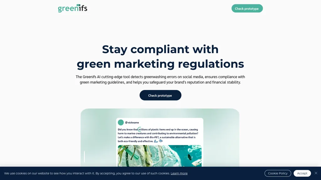 Greenifs.ai website