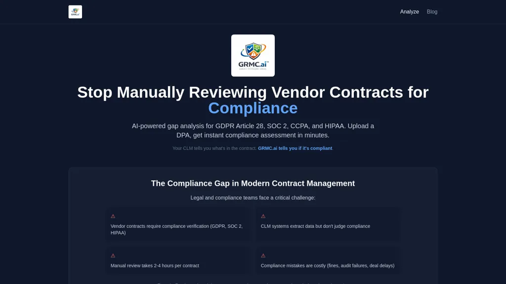GRMC.ai AI tool screenshot