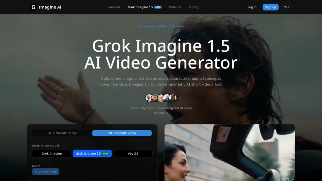 Grok - imagineai.studio AI tool screenshot