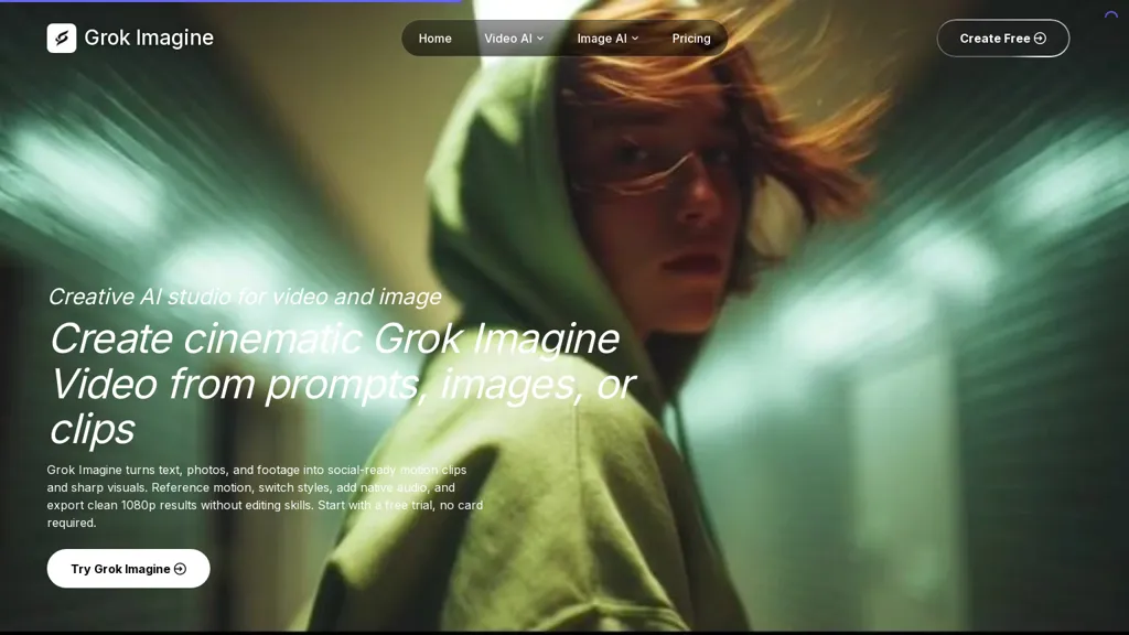 grokimagine.io AI tool screenshot