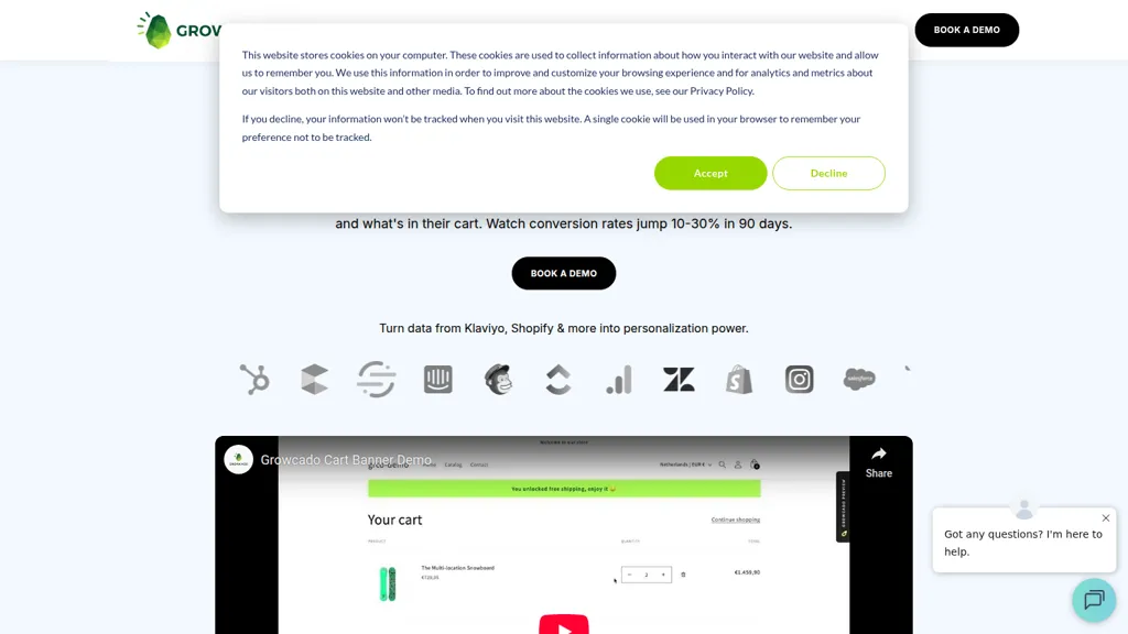 Growcado AI tool screenshot