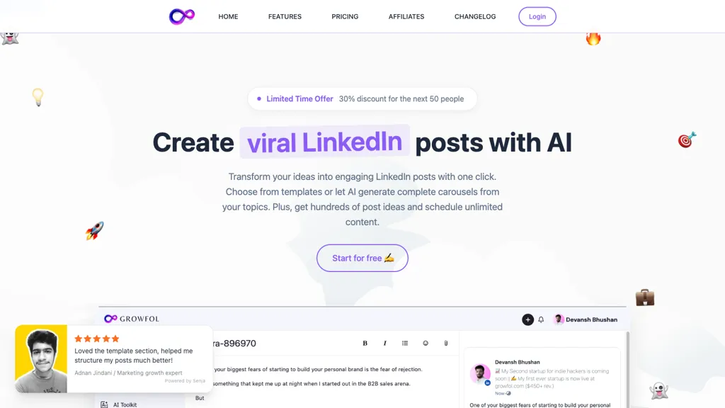 GrowFol website