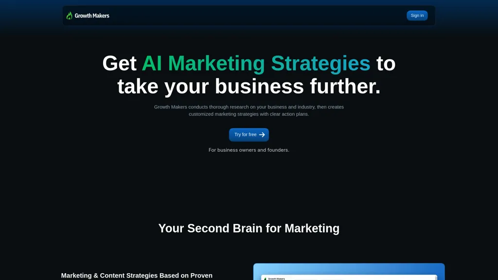 Growth Makers website