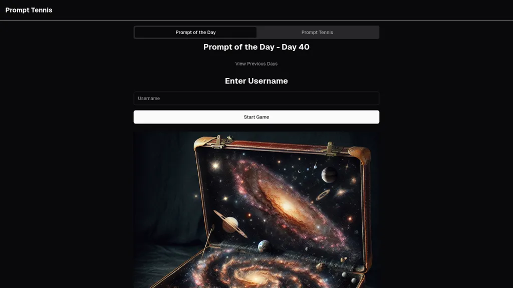 Guess The Prompt! website