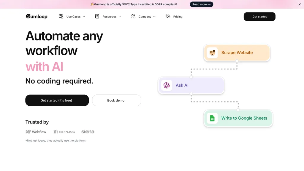 Gumloop website